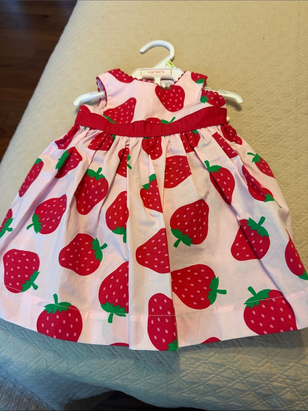 Carter's Pink Dress with Red Strawberry Print